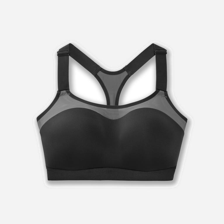 Brooks Dare Racerback Womens Running Bra - Asphalt/DarkGey - Philippines (356174WVL)